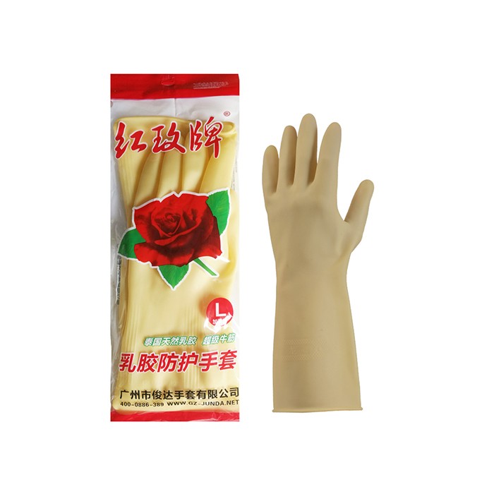 Rubber Gloves (Red Rose)